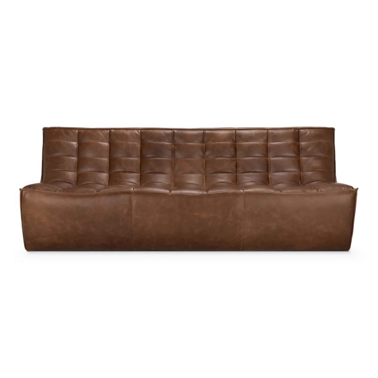 Modulaire bank N701 - chestnut - 3 seats