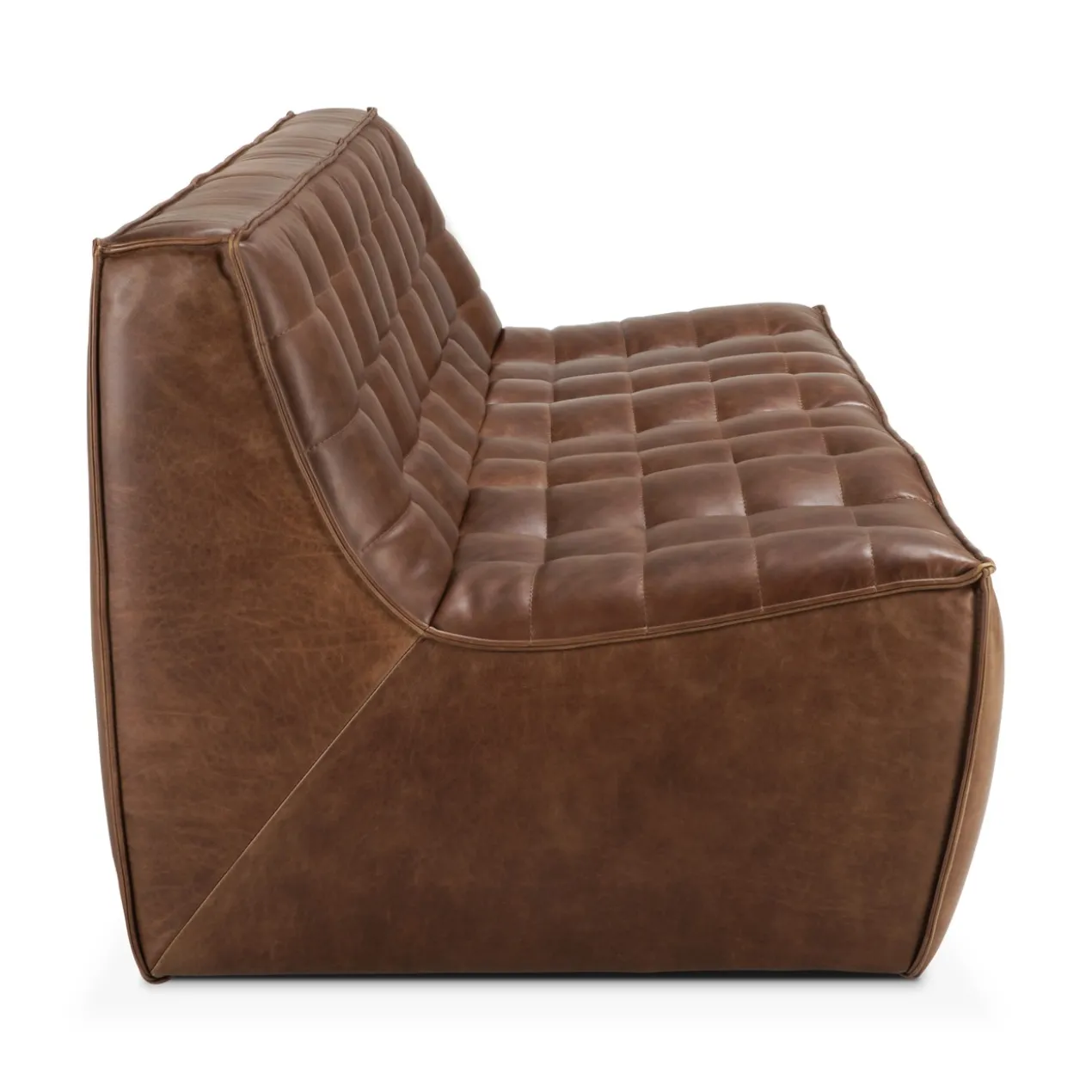 Modulaire bank N701 - chestnut - 3 seats