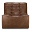 Modulaire bank N701 - chestnut - 1 seat