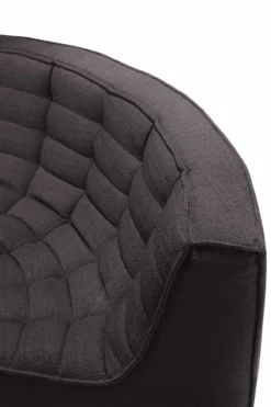 Modulaire bank N701 - dark grey 90° round corner