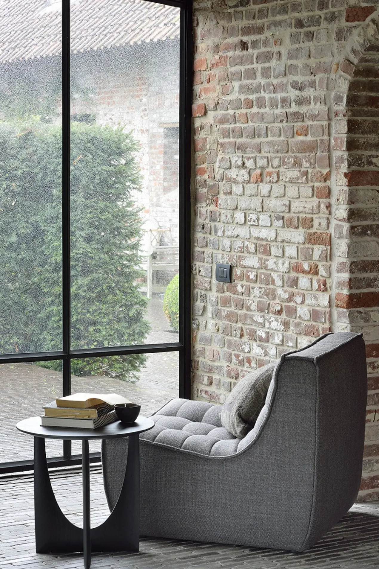 Modulaire bank N701 - dark grey - 1 seat