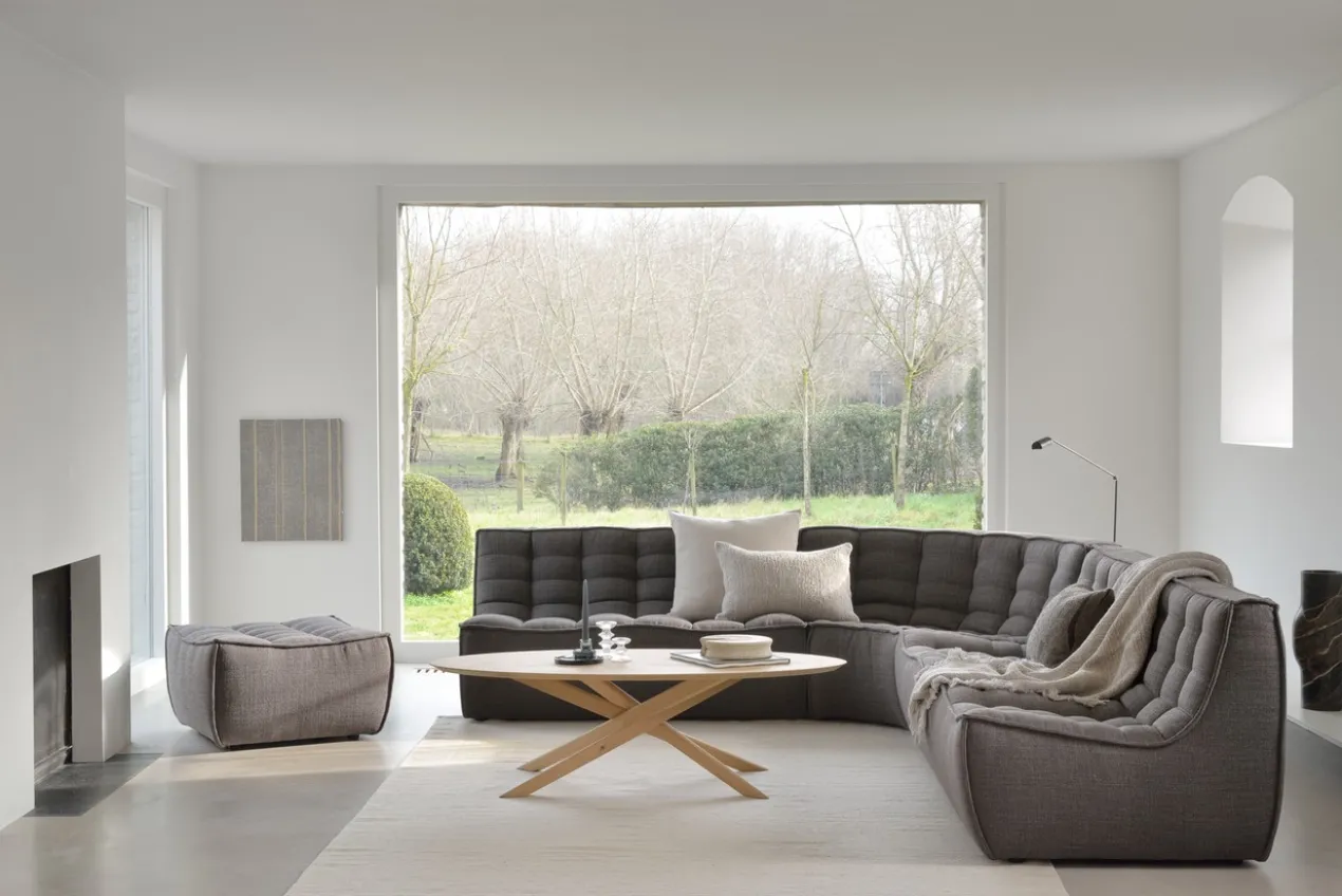 Modulaire bank N701 - dark grey - 2 seat