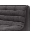 Modulaire bank N701 dark grey set 2x2 seat 90° recht hoek