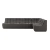 Modulaire bank N701 dark grey set 1 + 3 seat, 90° recht hoek