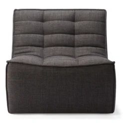 Modulaire bank N701 dark grey set 1 + 3 seat, 90° recht hoek
