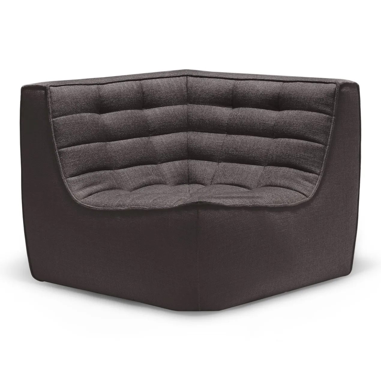 Modulaire bank N701 dark grey set 2 + 3 seat, 90° recht hoek