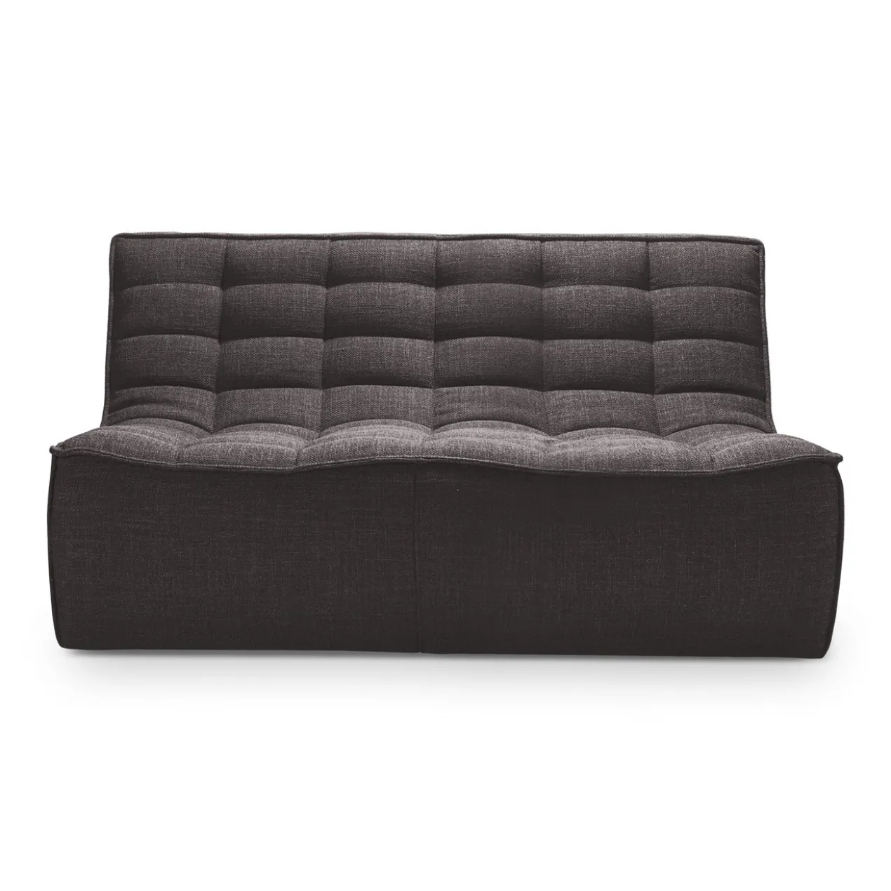 Modulaire bank N701 dark grey set 2 + 3 seat, 90° ronde hoek