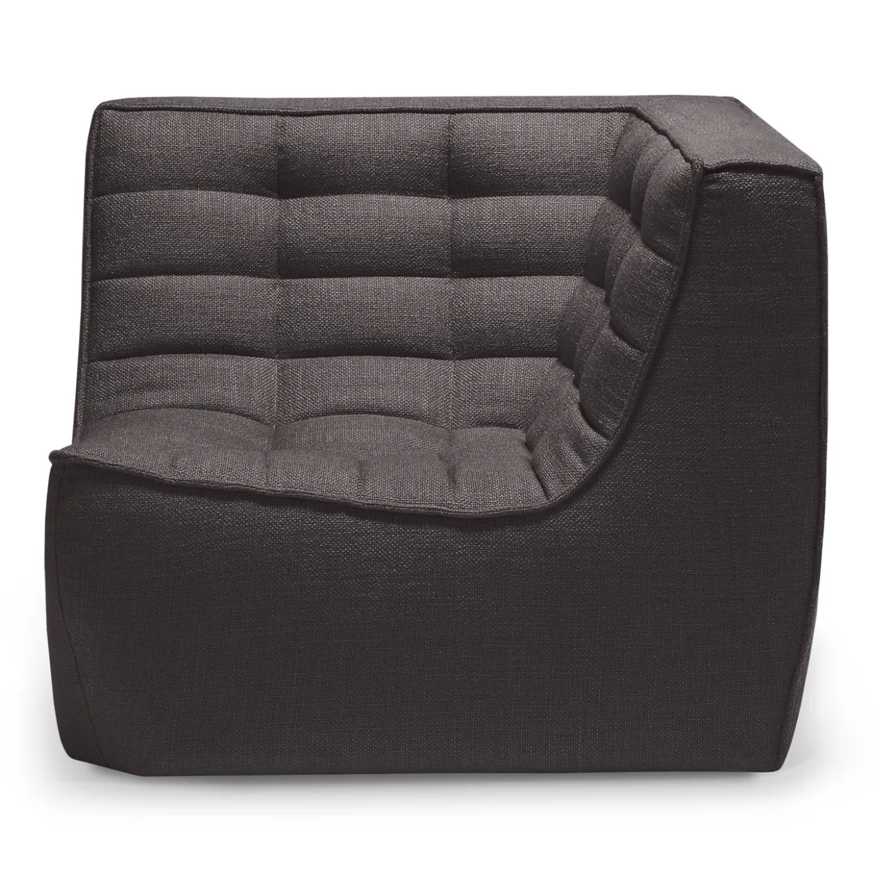 Modulaire bank N701 - dark grey - 90° vierkant hoekelement