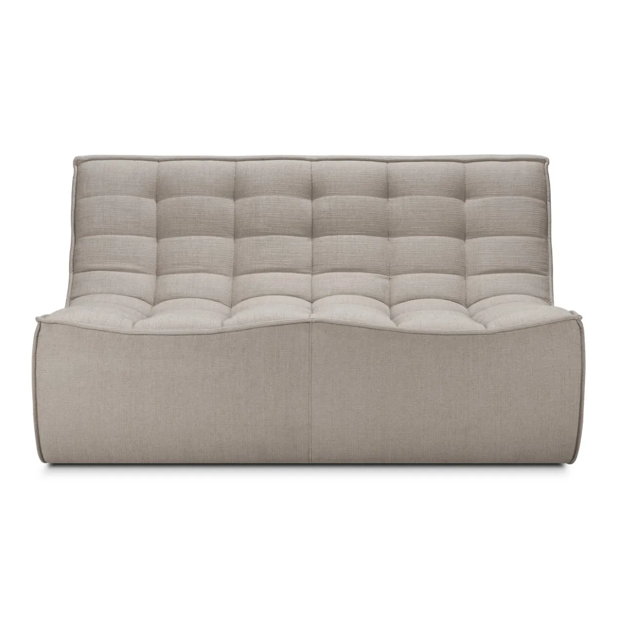 Modulaire bank N701 - eco stof ecru - 2 seat