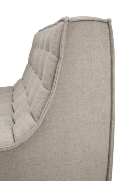 Modulaire bank N701 - eco stof ecru - 2 seat