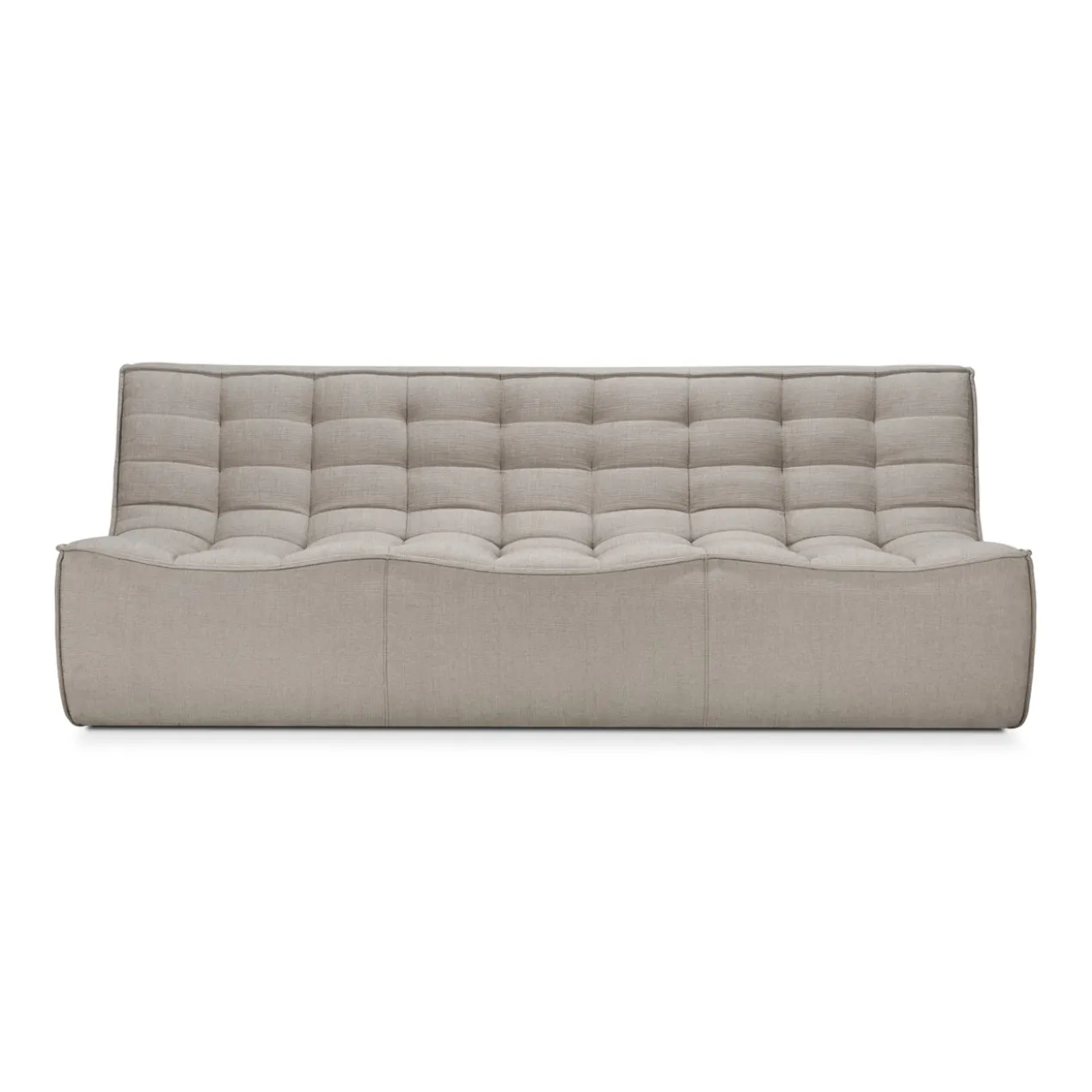 Modulaire bank N701 - eco stof ecru - 3 seat