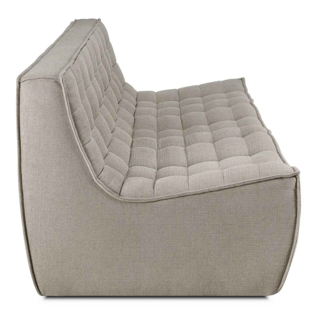 Modulaire bank N701 - eco stof ecru - 3 seat