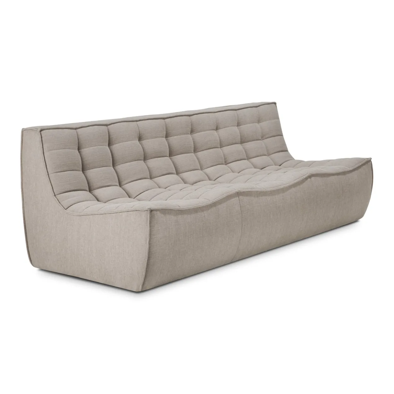 Modulaire bank N701 - eco stof ecru - 3 seat