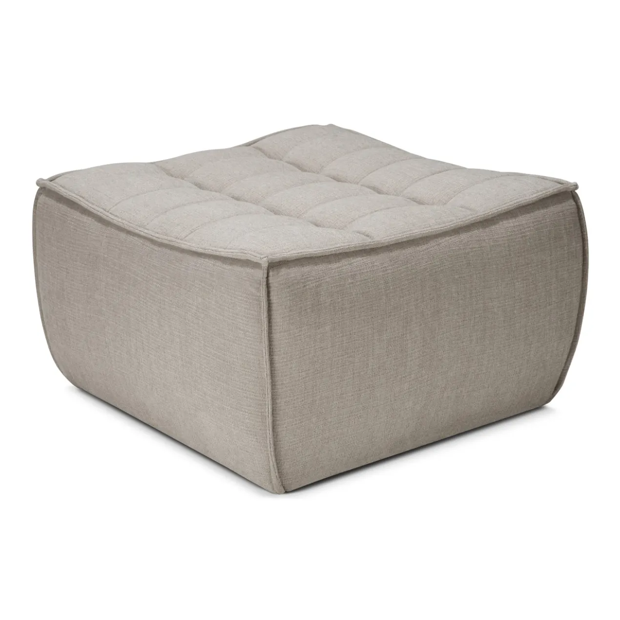 Modulaire bank N701 - eco stof ecru - footstool