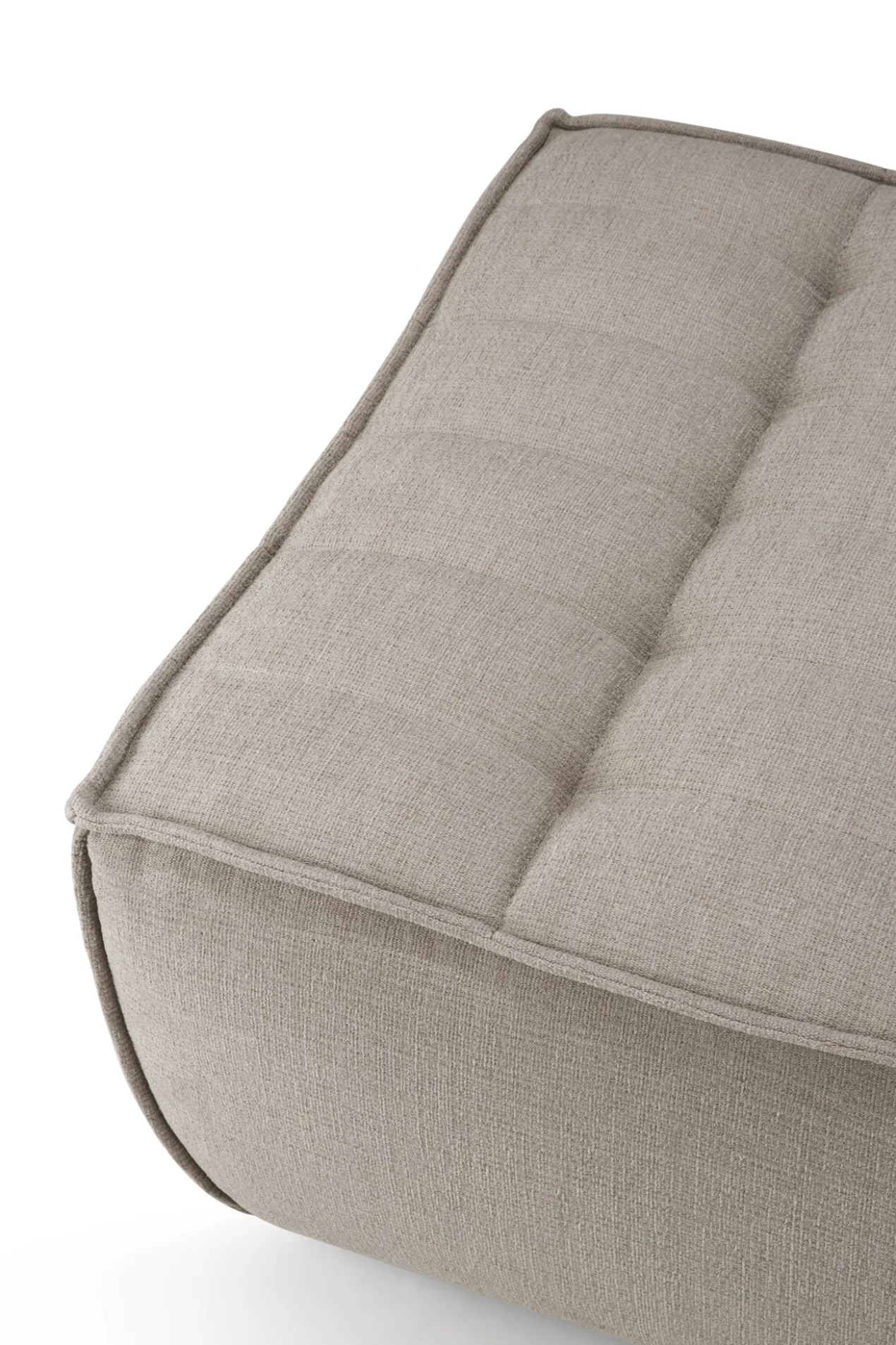 Modulaire bank N701 - eco stof ecru - footstool