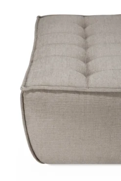 Modulaire bank N701 - eco stof ecru - footstool