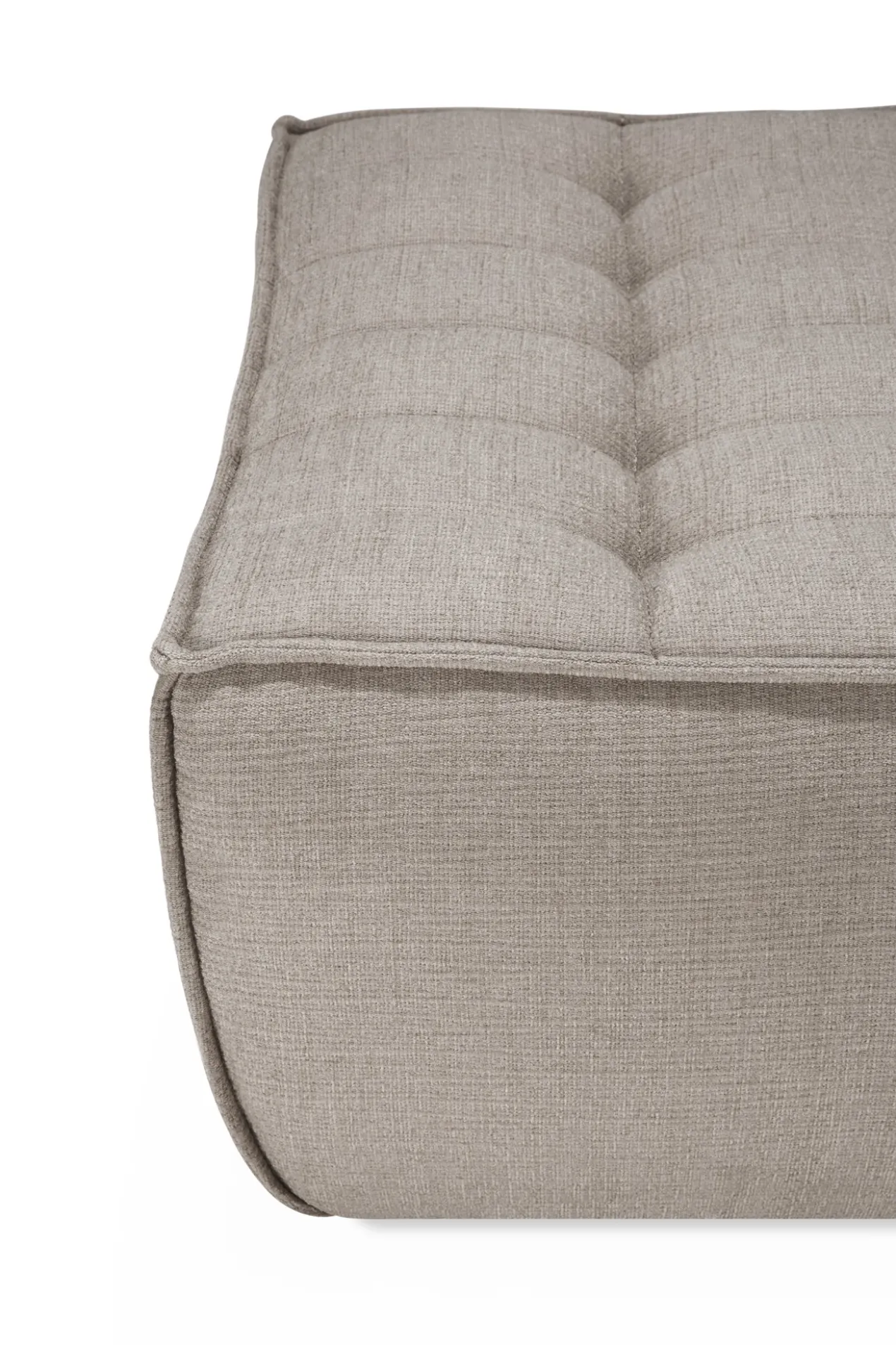 Modulaire bank N701 - eco stof ecru - footstool
