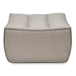 Modulaire bank N701 - eco stof ecru - footstool