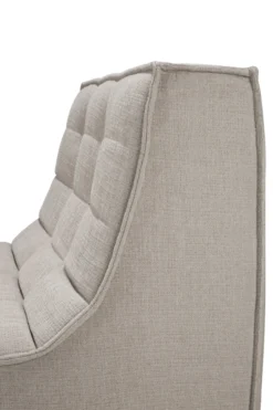 Modulaire bank N701 - eco stof ecru - 1 seat