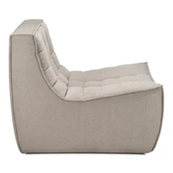 Modulaire bank N701 - eco stof ecru - 1 seat