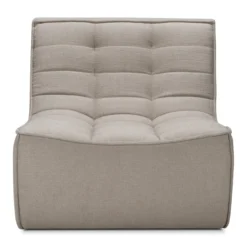 Modulaire bank N701 - eco stof ecru - 1 seat