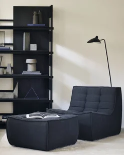 Modulaire bank N701 - eco stof graphite - footstool