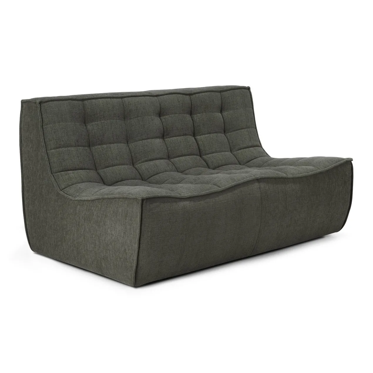 Modulaire bank N701 - eco stof moss green - 2 seat
