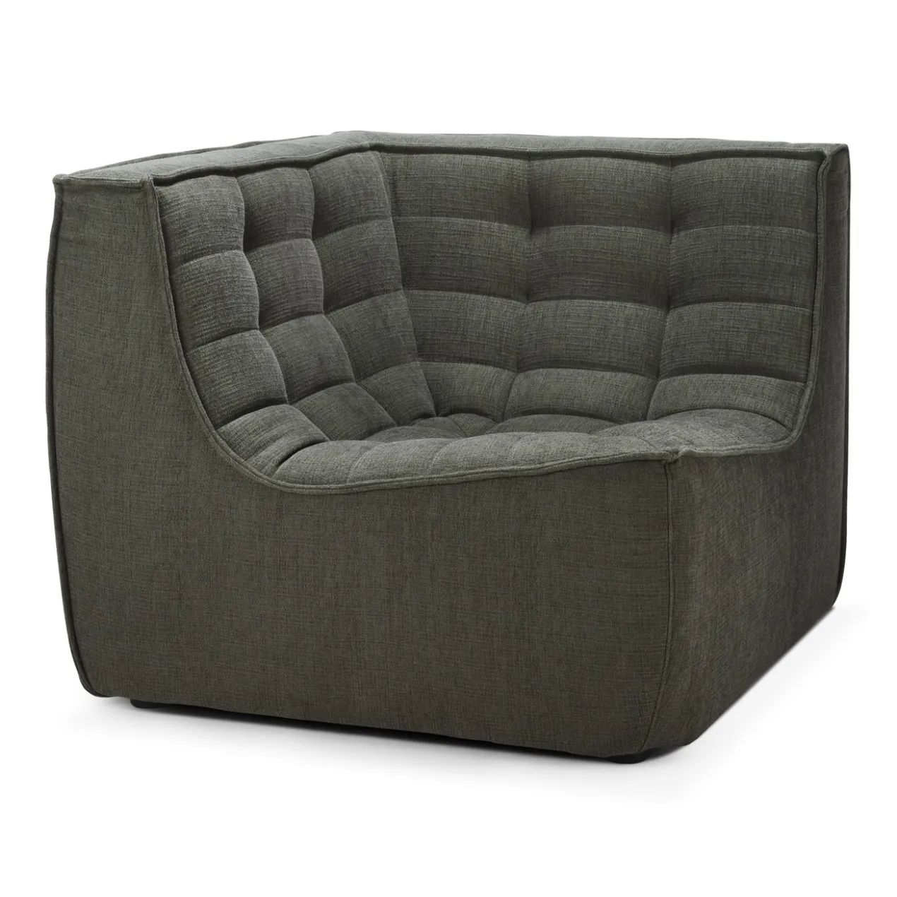 Modulaire bank N701 - eco stof moss green - 90° rechte hoek