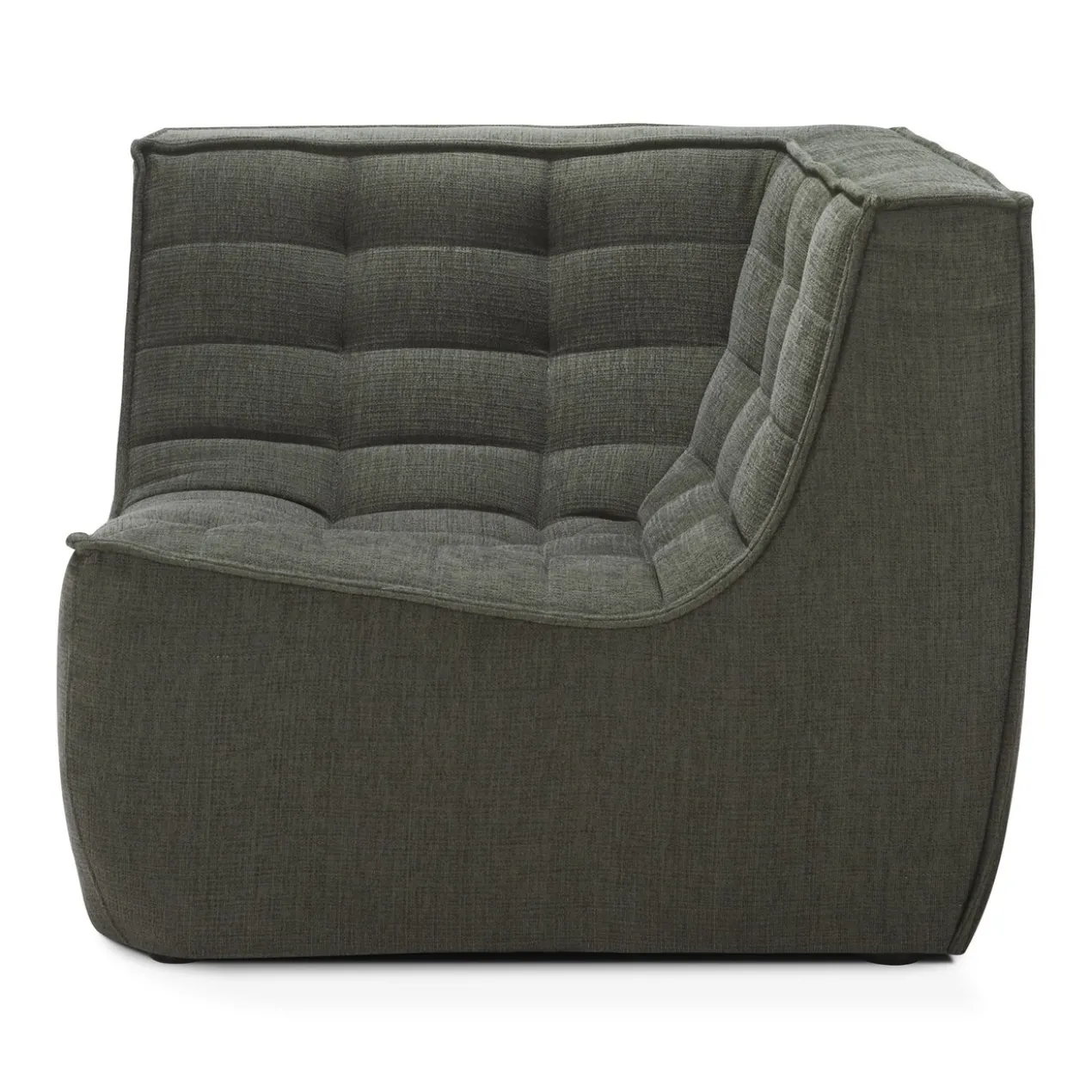 Modulaire bank N701 - eco stof moss green - 90° rechte hoek