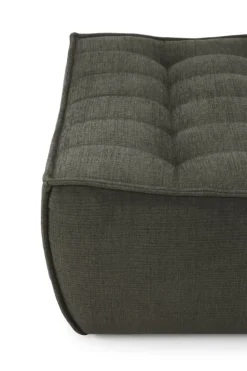 Modulaire bank N701 - eco stof moss green - footstool