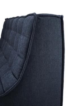 Modulaire bank N701 graphite set 2 seat 90° ronde hoek