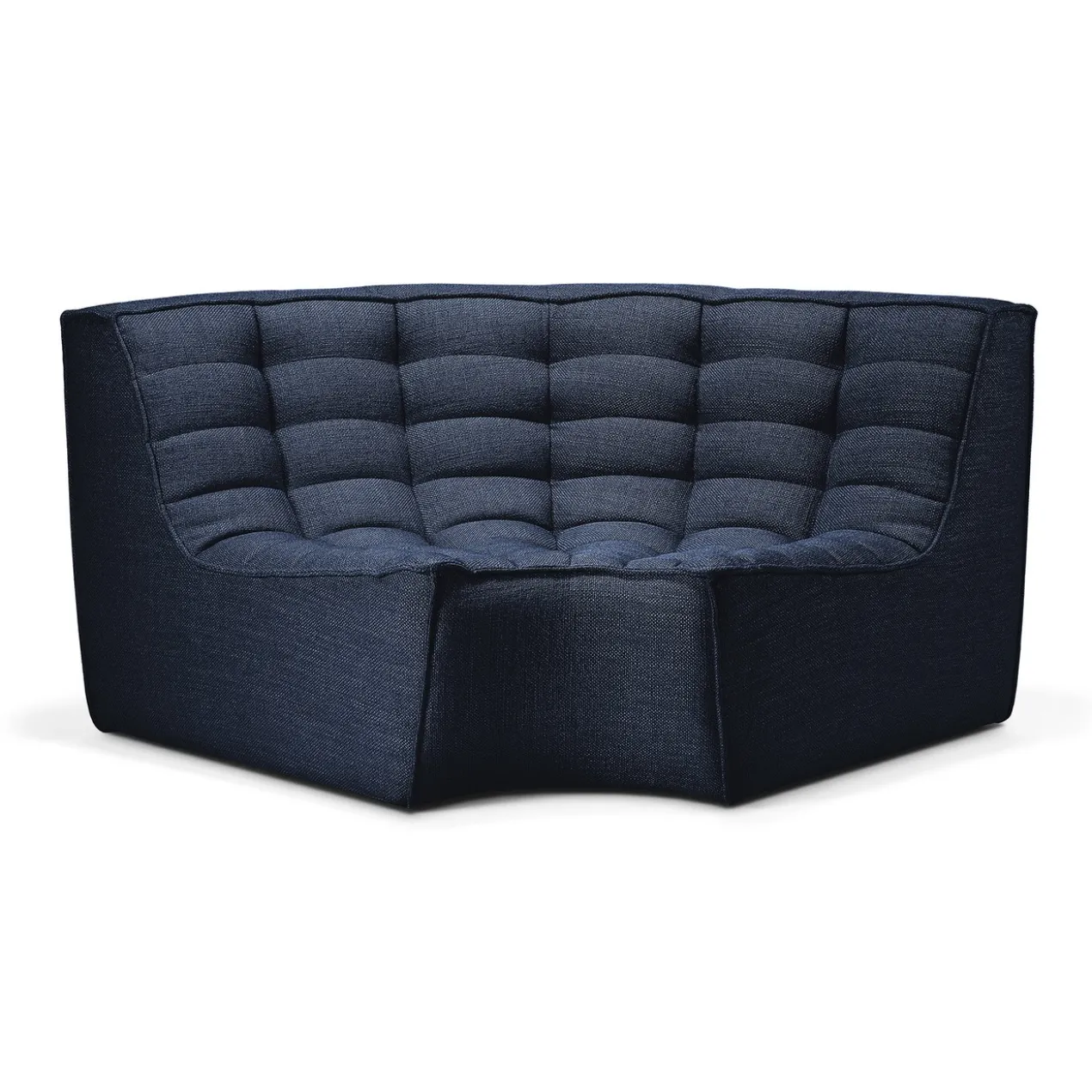 Modulaire bank N701 graphite set 2 seat 90° ronde hoek