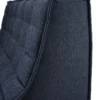Modulaire bank N701 graphite set 2x2 seat 90° recht hoek