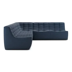 Modulaire bank N701 graphite set 2x2 seat 90° recht hoek