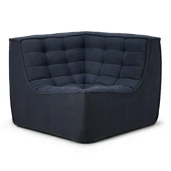 Modulaire bank N701 graphite set 1+3 seat, 90° recht hoek