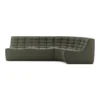 Modulaire bank N701 moss green set 2 seat 90° ronde hoek