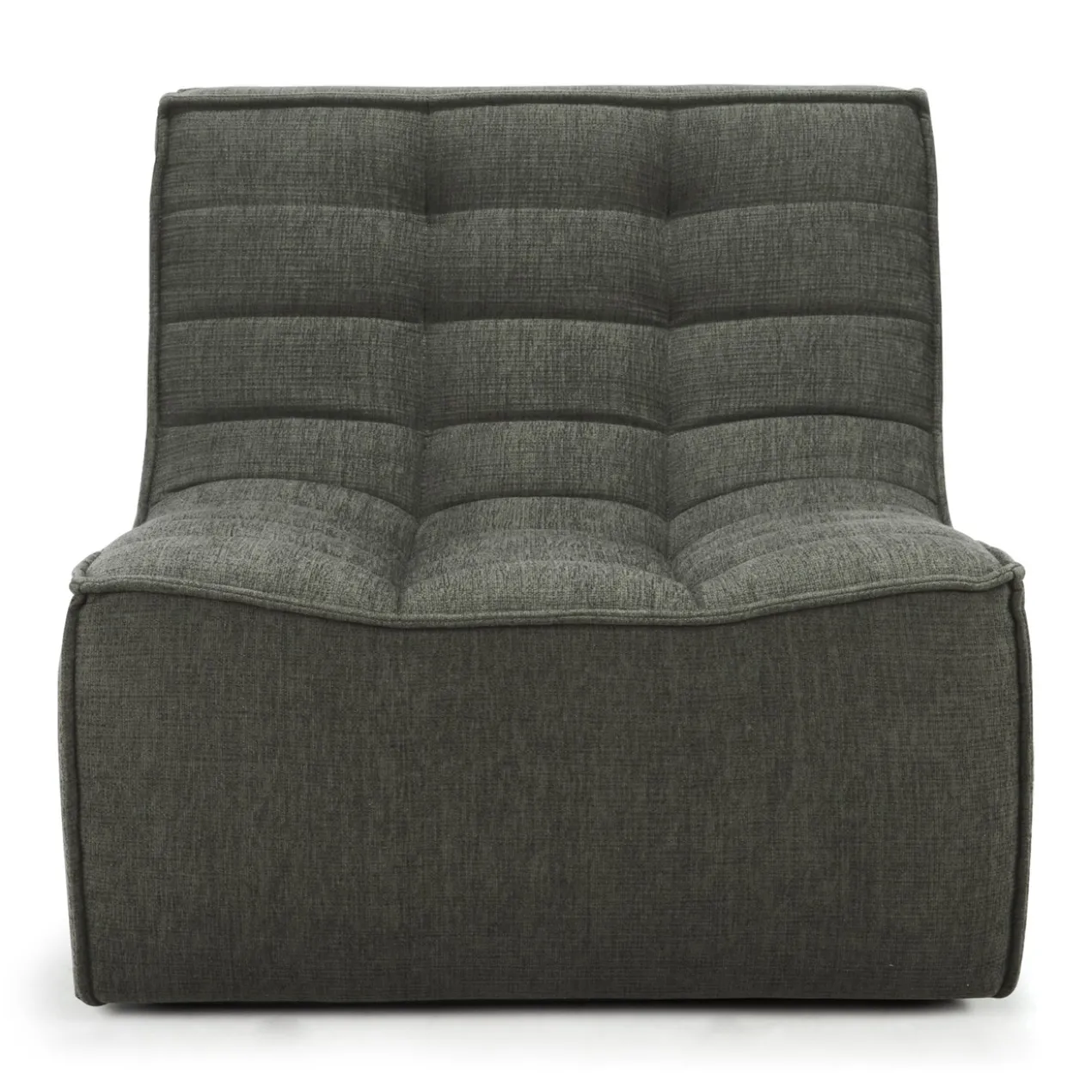 Modulaire bank N701 moss green set 1+2 seat 90° ronde hoek