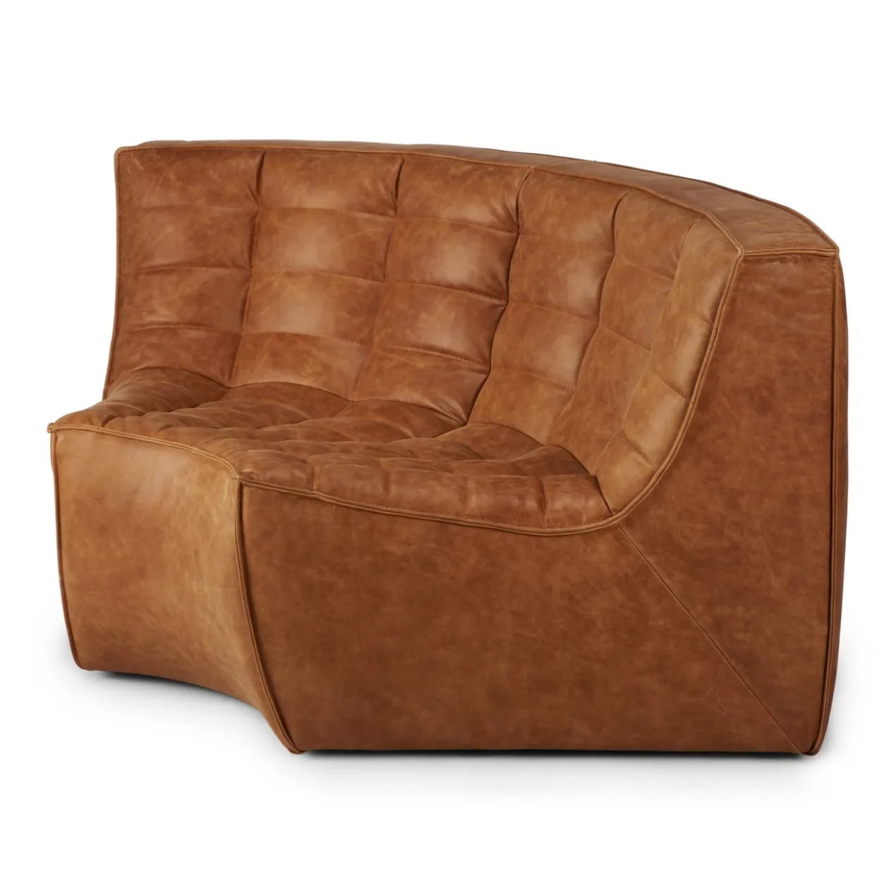 Modulaire bank N701 - old saddle - 90° round corner