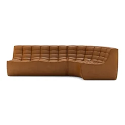 Modulaire bank N701 old saddle set 2 seat 90° ronde hoek