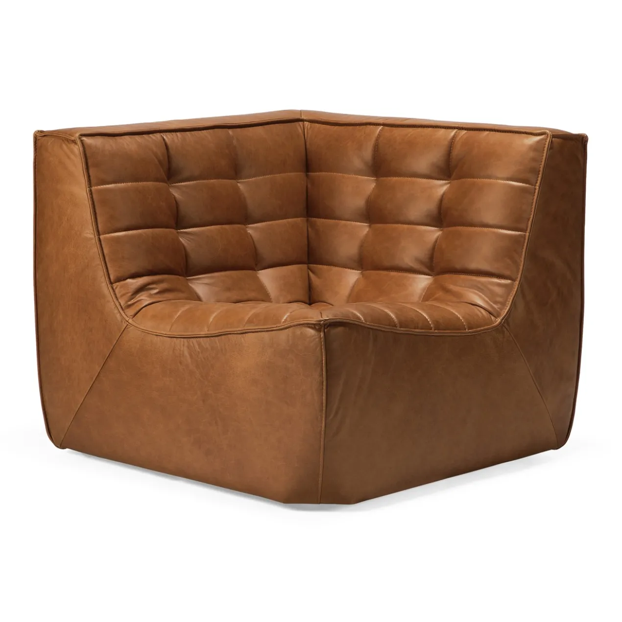 Modulaire bank N701 old saddle set 1+2 seat 90° recht hoek