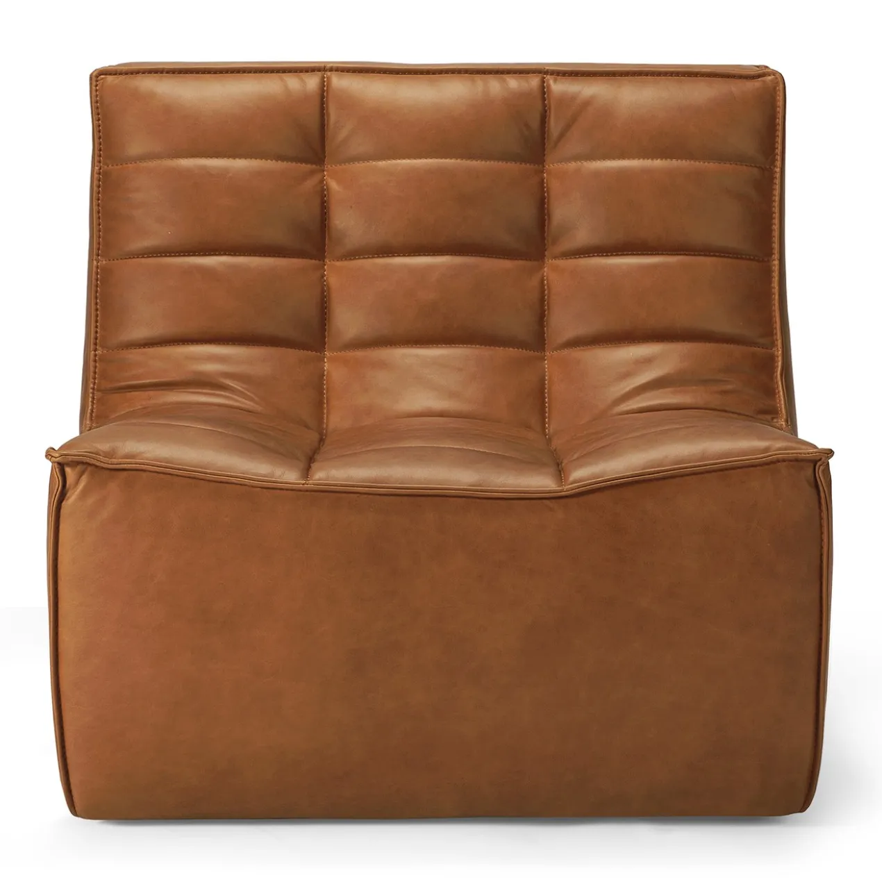 Modulaire bank N701 old saddle set 1+3 seat, 90° rechte hoek