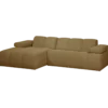 Mojo chaise longue bank links boucle geel/bruin melange