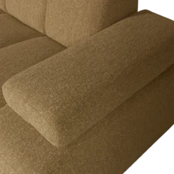 Mojo chaise longue bank links boucle geel/bruin melange
