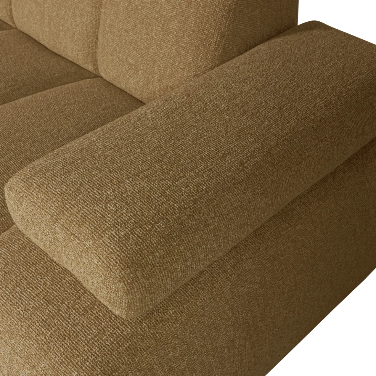 Mojo chaise longue bank links boucle geel/bruin melange