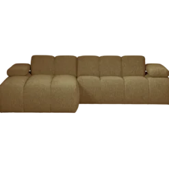 Mojo chaise longue bank links boucle geel/bruin melange