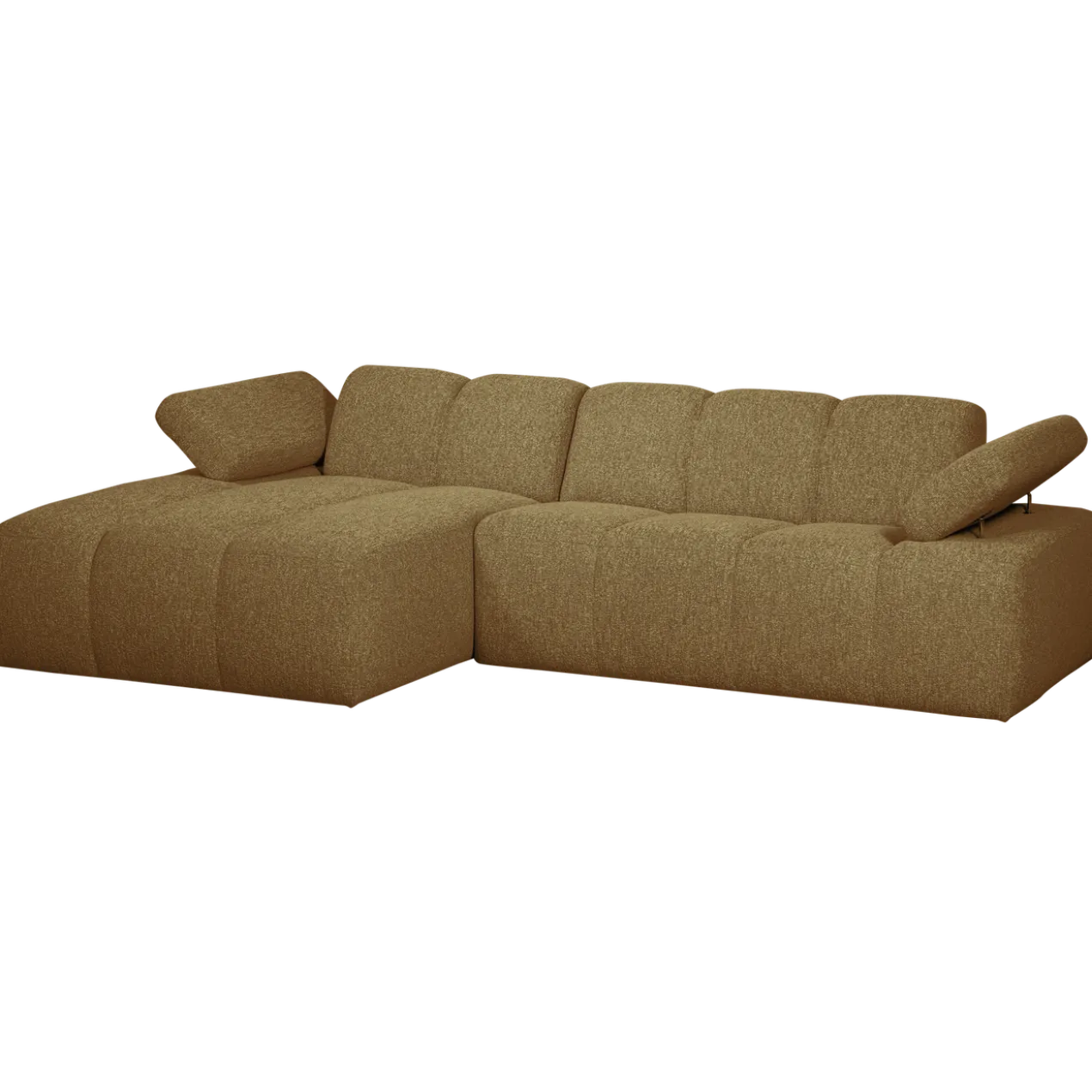 Mojo chaise longue bank links boucle geel/bruin melange