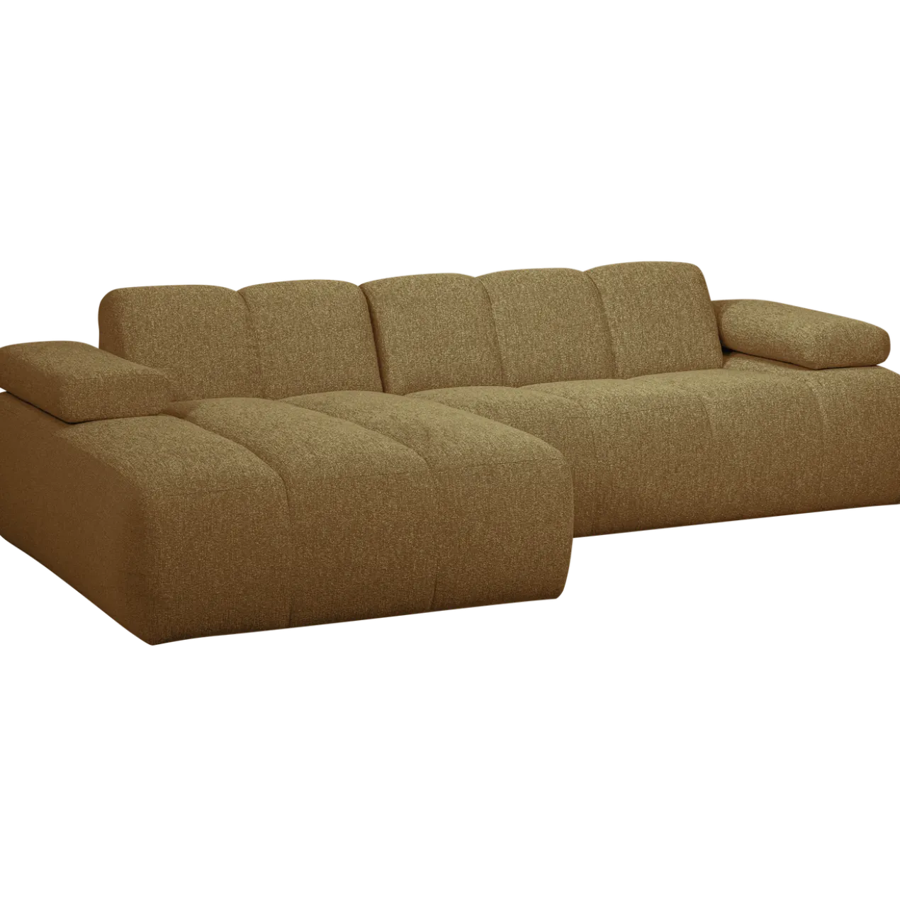 Mojo chaise longue bank links boucle geel/bruin melange