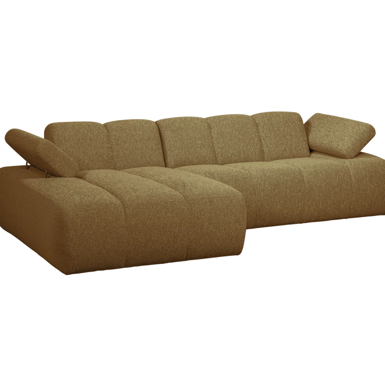 Mojo chaise longue bank links boucle geel/bruin melange