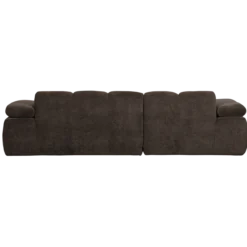 Mojo chaise longue bank links ribstof bruin
