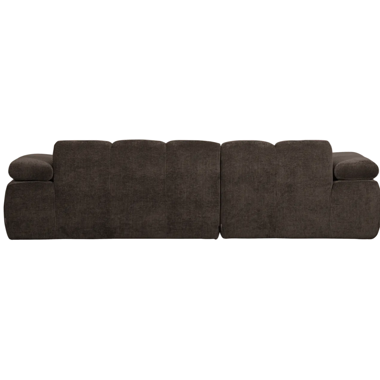 Mojo chaise longue bank links ribstof bruin